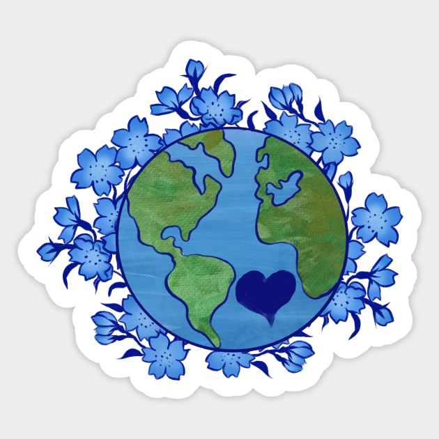 Earth Sticker by bubbsnugg